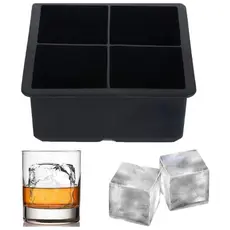 Forma De Silicone 11X11X5CM Multicolorido Para Gelo Frutas 4 Divisões Divisórias Forma Grande