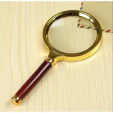 Lupa De Luxo Com Lente De Aumento 70MM Magnifier ou 90MM Vintage Lente de Vidro Poder de Ampliação 10x