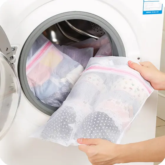 Saco de Lavar Roupa Para Máquina de Lavar Delicadas Íntimas Organizador de Roupas