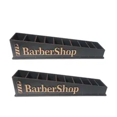 Porta Pentes Para Máquina de Corte Profissional Barbearia em MDF Preto Pronta Entrega Envio Imediato
