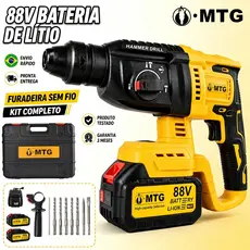 Martelete Rompedor 88V SDS Plus 2 Baterias