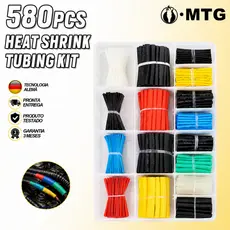 Kit Tubo Termorretrátil 580 Unidades Multicor Isolante para Fios