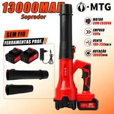 Matougui Soprador Elétrico 32000r/min Jardim Carro Limpeza Folhas Coletor Portátil