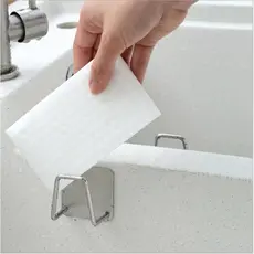 Suporte Para Esponja De Pia Gancho Cozinha Aço Inox Bucha Banheiro Multifuncional Organizador Utensílio