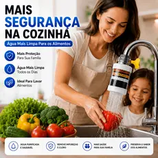 Filtro de torneira de 6 camadas purificador de água torneira de cozinha chuveiro para banheiro acessórios de cozinha