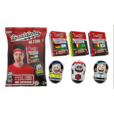 Kit 10 Cabeçudinhos Enaldinho Copa 2026 + Revista Surpresa Colecionável