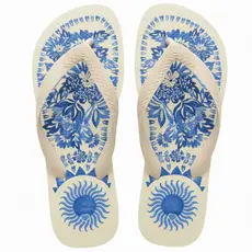 Chinelo Feminino Estampado Coqueiro Verão
