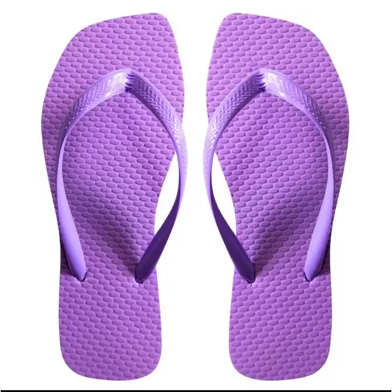 Sandália Chinelo Quadrado feminino de Dedo Borracha