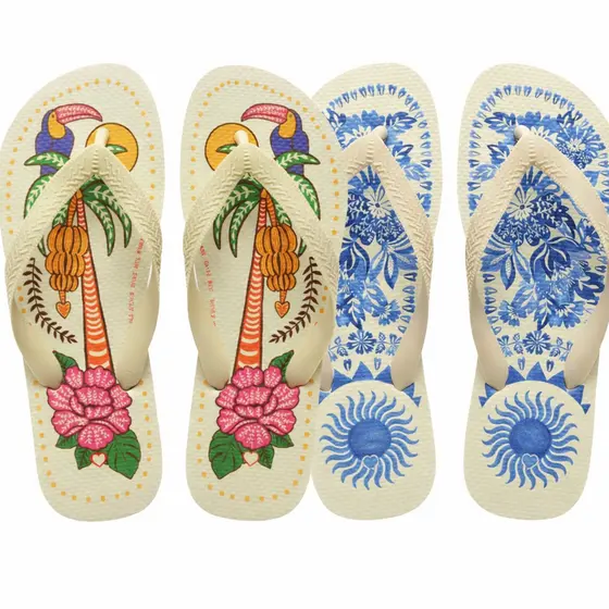 Kit 2 Chinelos Estampados Verão | Conforto e Estilo