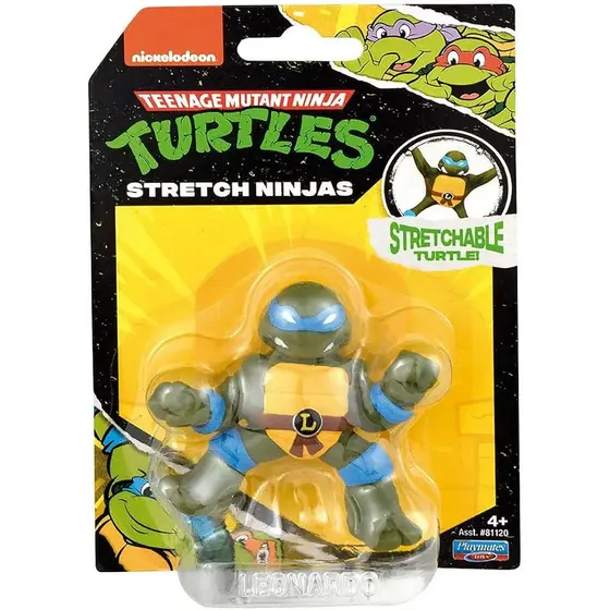 As Tartarugas Ninja - Mini Boneco Elástico de 6cm (Leonardo)
