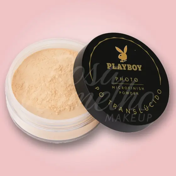 Pó Translúcido Playboy Beauty 16g – Pó Solto Facial, Acabamento Matte e Aveludado