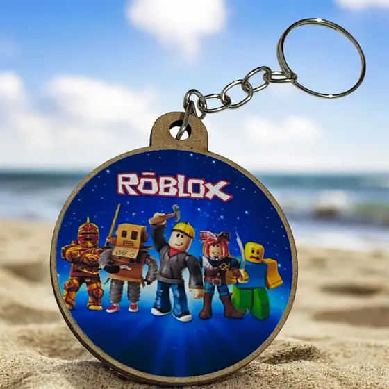 Chaveiros Infantil Roblox Adesivado Personalizados Em Mdf 3mm Lembrancinha Festa Aniversarios