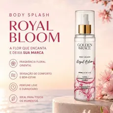 Body Splash Royal Bloom – Golden & Grace - Body Splash Feminino - 200ML
