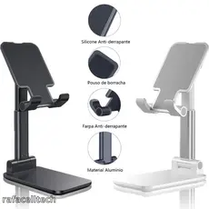 Suporte Para Celular e Tablet Dobrável Portátil Ajustável Apoio De Mesa Multifuncional
