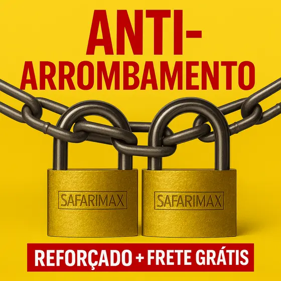 Kit 2 Cadeados Reforçado Vários Tamanhos