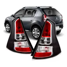 Par Farol Traseiro Sandero Stepway 12 2013 2014 Macara Negra
