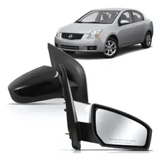 Retrovisor Nissan Sentra 2007 2008 2009 Elétrico Capa Preta