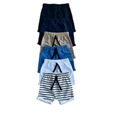 Kit 4 Bermudas Sortido Roupas Infantil Menino Bebê Recém Nascido Moletinho 100% Algodão Alta Qualidade conforto e macies