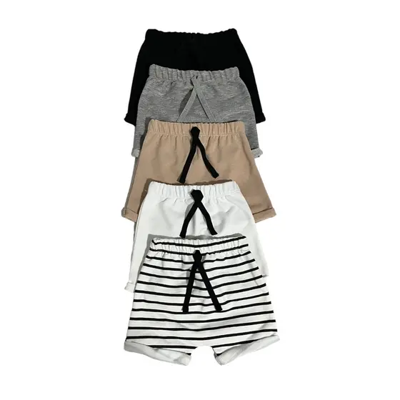 Kit 2 Short Infantil Bebê Recém Nascido Moletinho 100% Algodão de Alta Qualidade e Conforto