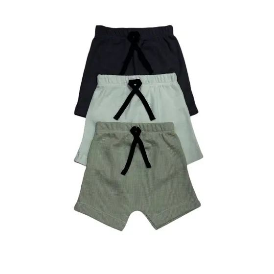 Kit de 2 Peças Short Bermuda 100% Algodão - Conforto e Versatilidade Para o Seu Bebê Alta Qualidade e Conforto