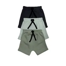 Kit de 2 Peças Short Bermuda 100% Algodão - Conforto e Versatilidade Para o Seu Bebê Alta Qualidade e Conforto