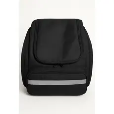 BAG 99FOOD PRETA COM FITA REFLETIVA PARA MOTOBOY ENTREGA MOTO BICICLETA MOTO PRENDE NO BAU