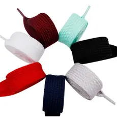 1 Par Cadarço Largo Bboy Fat Lace Grosso - Branco 1,20m Várias Cores