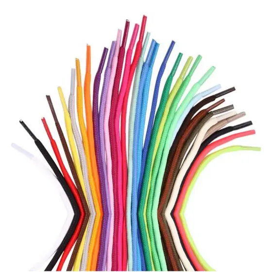 Cadarço Oval Tênis (1 par) - Branco, Preto e varias outras cores unissex
