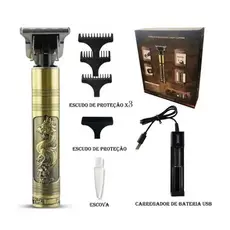 Máquina De Cortar Cabelo Para Barba Masculina Designer Aleatório Elétrico Profissional