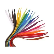 Cadarço Poliéster Ténis Achatado (1 Par) 120 cm Várias Cores