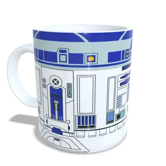 Caneca R2-D2 Star Wars Caneca Personalizada Caneca Customizada Caneca de Café Imagem Nítida