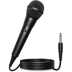 Microfone Dinâmico Profissional Com Cabo P10