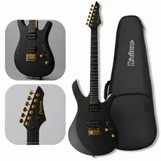 Guitarra Elétrica Divitone Smart Com Efeitos Embutidos DSG-10 Nebulla Fade Preta Com Bag Profissional