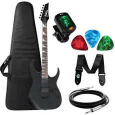 Kit Guitarra Elétrica Ibanez Stratocaster Rg Grg121 Dx-Bkf