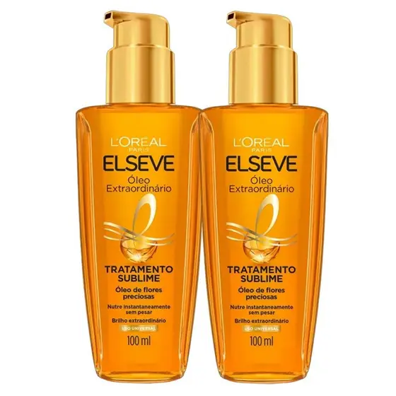 Kit Óleo Capilar Elseve Extraordinário  100ml - 2 Unidades
