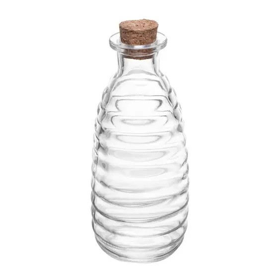 Garrafa de Azeite em Vidro com Tampa Rolha Colméia 270ml