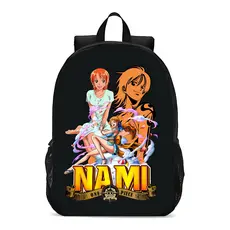 Mochila Escolar Infantil Juvenil One Piece Nami Piratas Anime Novidade