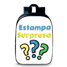 Mochila Pequena Pré-escolar estampa aleatória queima de estoque desenho surpresa kids