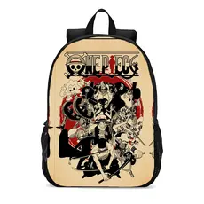 Mochila escolar juvenil infantil anime personagens Governante dos Piratas estampas divertidas novo