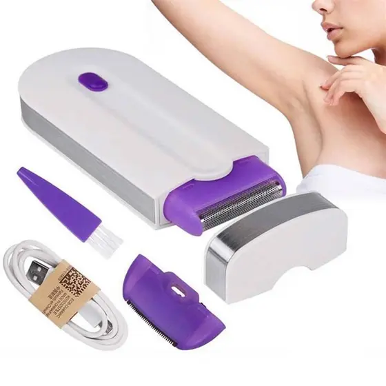 Depilador a Laser com Sensor de Luz Azul - Dispositivo de Remoção de Pelo Profissional, Seguro e Eficaz para Uso Domésti