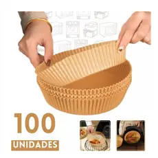Forma De airfryer Papel Descartável Redondo Antiaderente Para Cozimento Papel