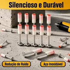 Kit 50/100/150 Pinos Para Pistola de Fixação Finca Pino Arruela 27mm Cônica