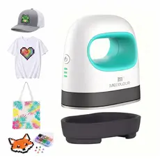 Mini Máquina de Prensa Térmica Portátil para Impressão de Camisetas e Roupas Artesanais DIY Mecolour