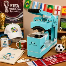 Máquina de Prensa Térmica de Sublimação 4 em 1 para Chapéus, Estampagem A Quente, Canecas, Canetas de Cozimento Mecolour