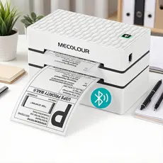 Impressora Térmica Bluetooth Sem tinta Bluetooth+USB 10×15cm Impressão rápida Impressora De Termica Etiquetas MECOLOUR