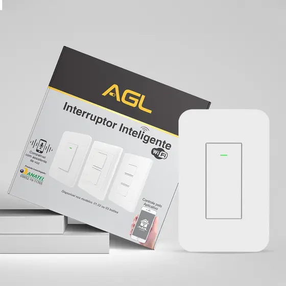 Interruptor smart para casa inteligente Alexa e Google AGL