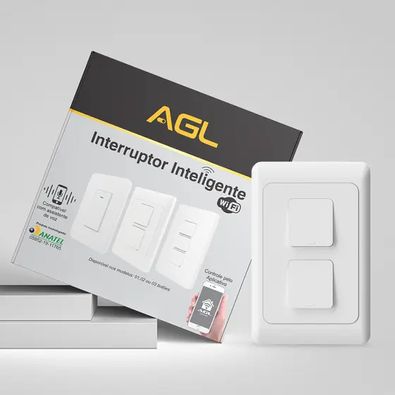Interruptor smart para casa inteligente Alexa e Google AGL