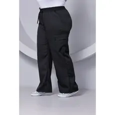 .  Calça PLUS SIZE Pantalona Wide Leg Feminina C/ Bolso Cargo