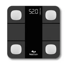 Balança Digital Corporal Bioimpedância Smart Aplicativo Bluetooth Relaxmedic