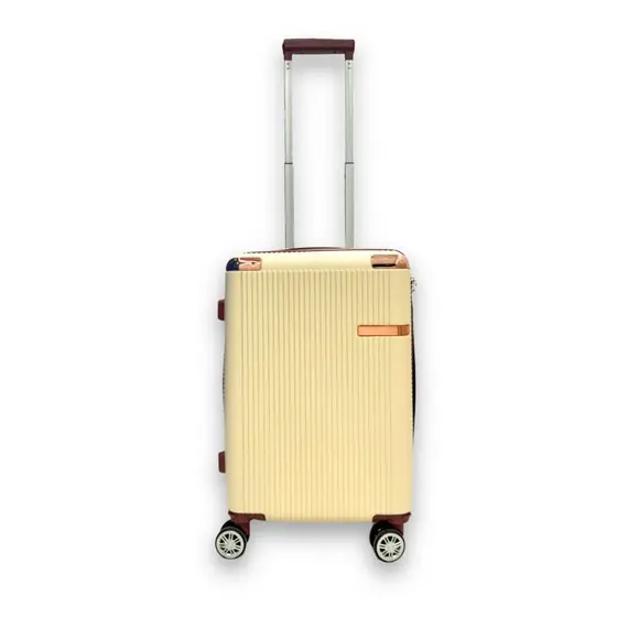 Mala de Viagem Tamanho M 23kg Rígida ABS Expansível Cadeado TSA Rodas Duplas 360° Bagagem Despachada